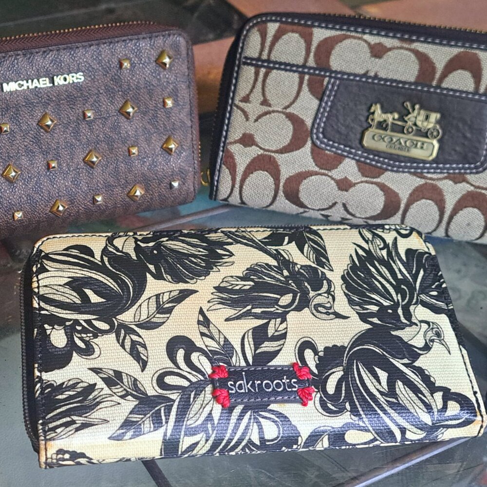 Coach, Michael Kors, and sakroots women's Bill Folds